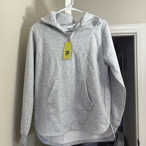 all in motion Heather Gray Quarter-Zip Hoodie